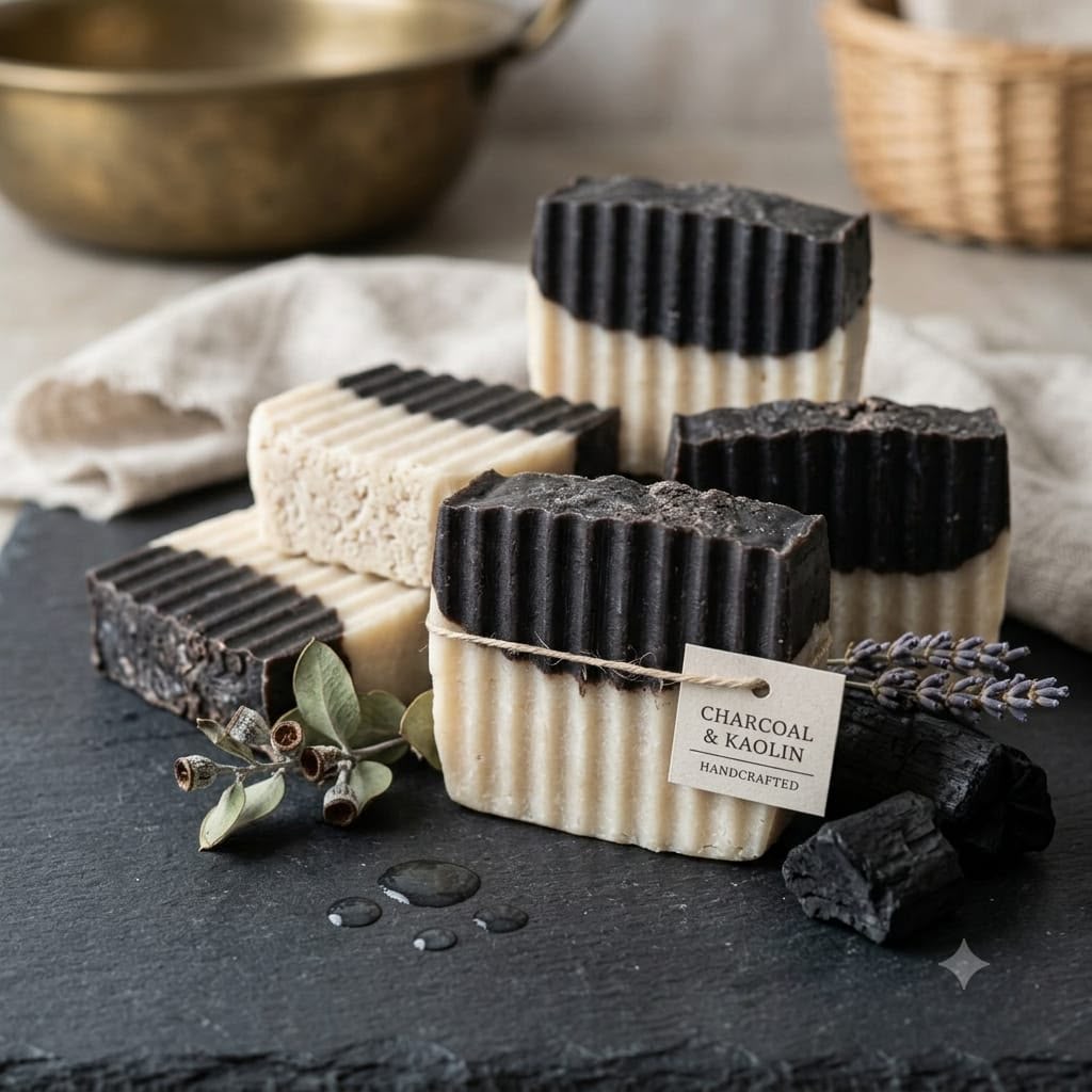 charcoal cold process soap